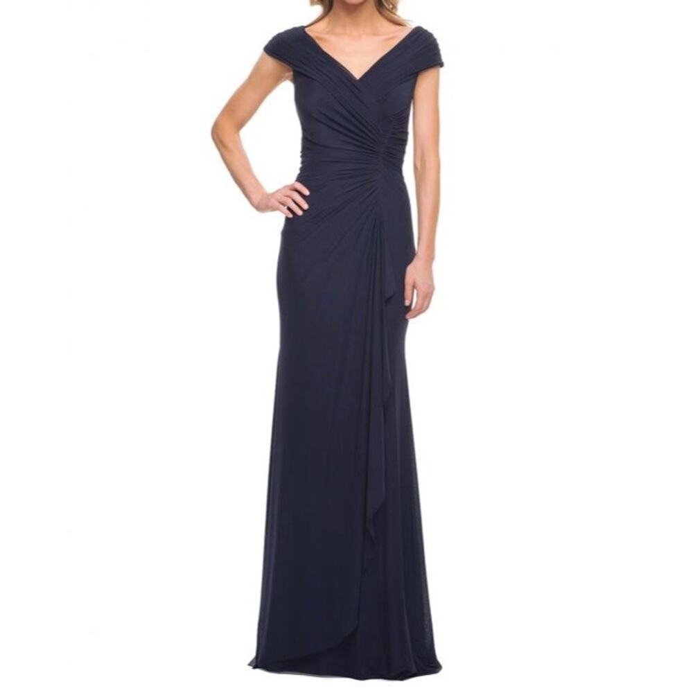 La Femme Navy Gown Size 10 Nwot